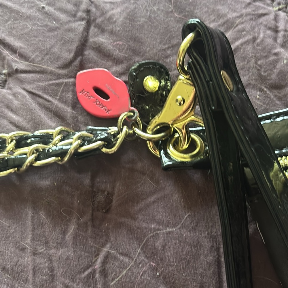 Betsey Johnson Black Multi-Color Graphic Crossbody Bag - Picture 10 of 12